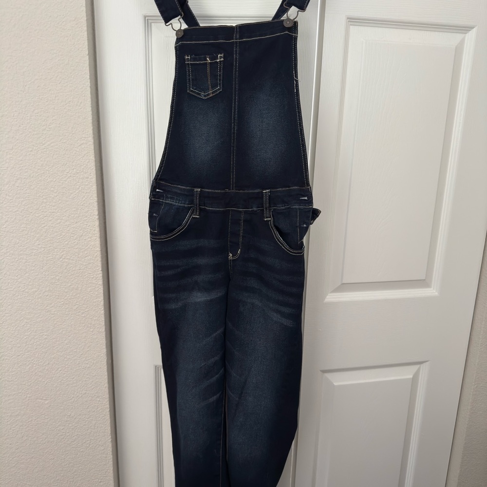Blue Denim Overalls with Adjustable Straps